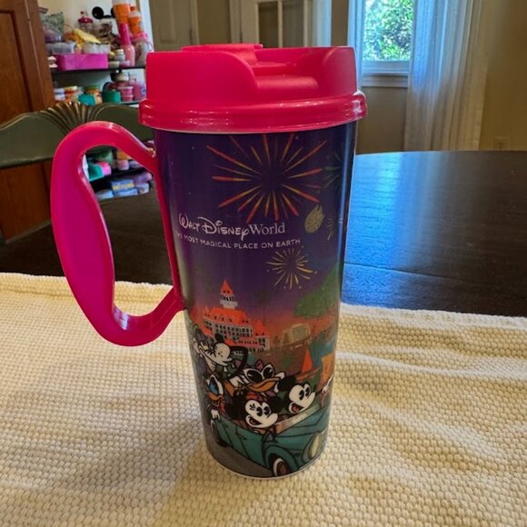 2025 Walt Disney World Resort Reusable Refillable Mug Mickey & Friends 4 Parks - Picture 1 of 4